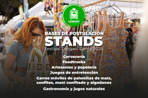 Imagen sobre los stands a postular para el festival Longaví canta 2026