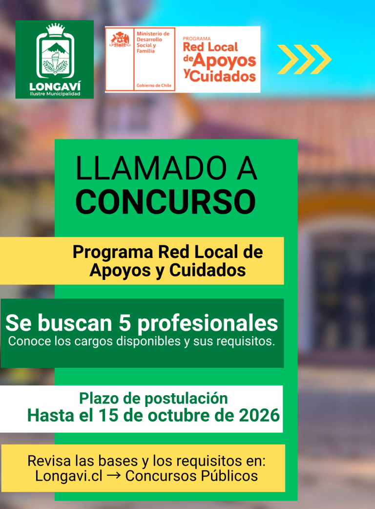 Llamada a concurso para el programa red local de apoyos y cuidados